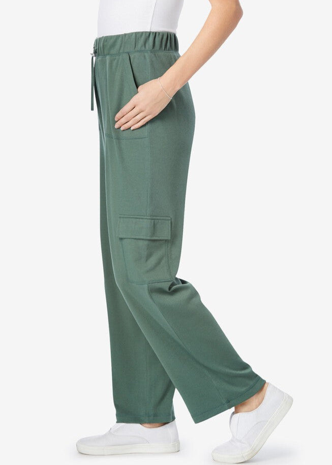 Cargo Wide Leg Pant Green
