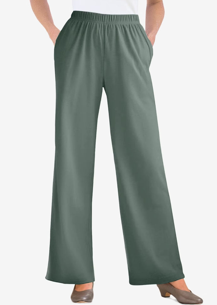 Flatter Wide Leg Trouser