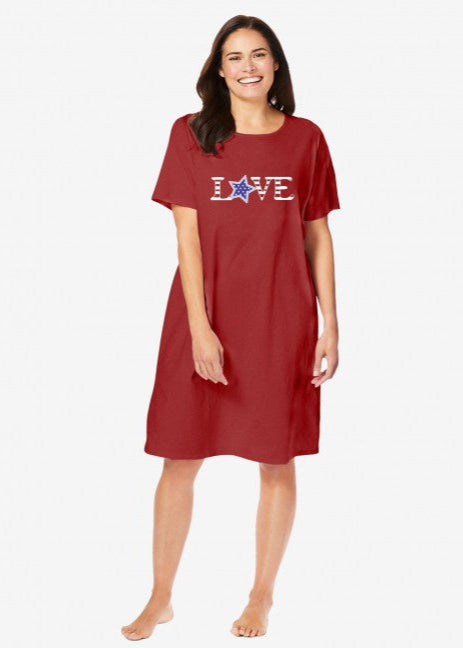 Red Love Nightgown
