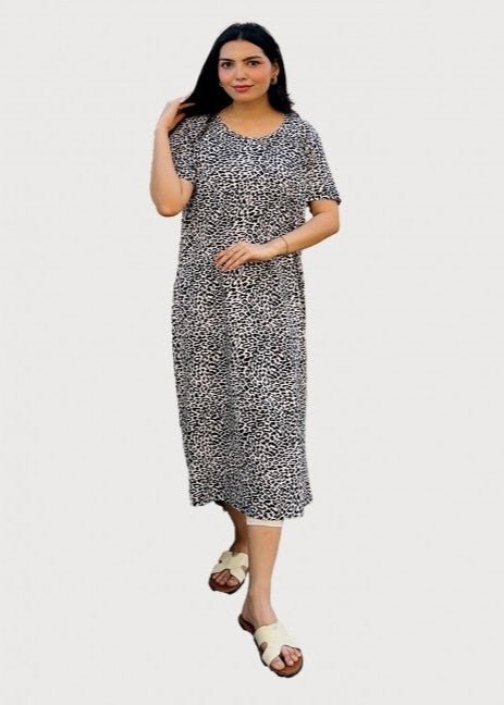 Black Leopard Nightgown
