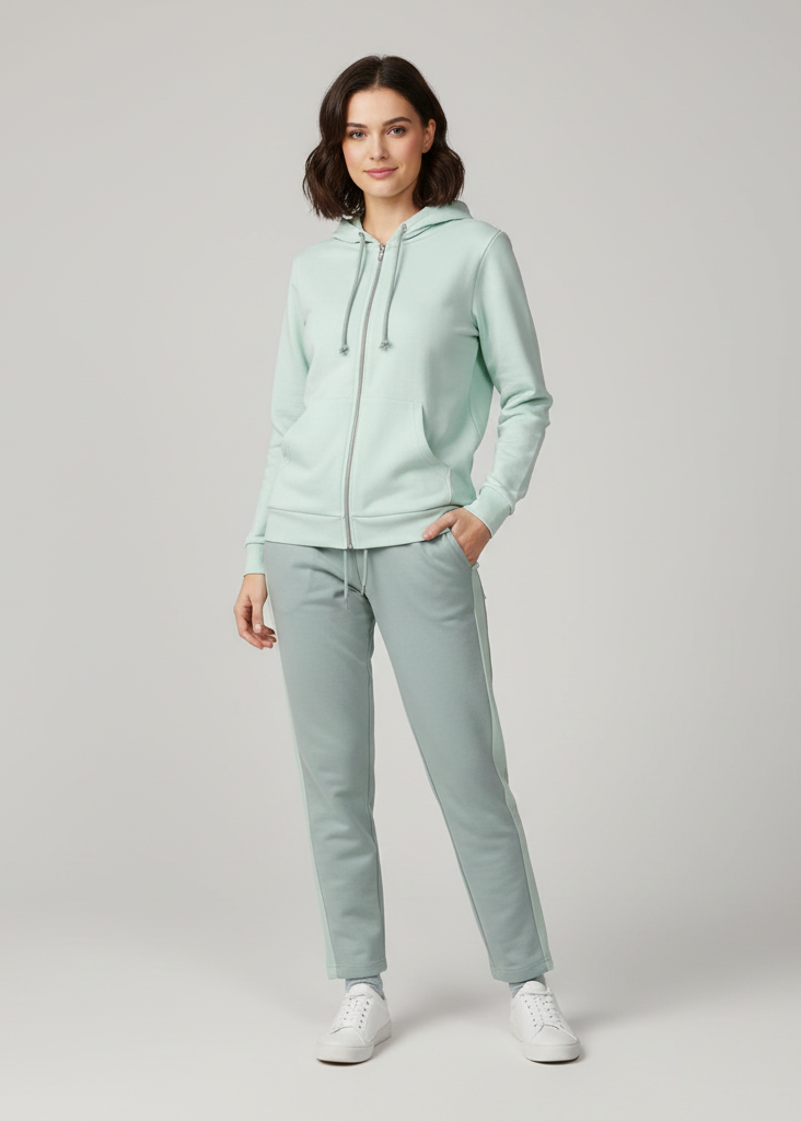 Sporty Two-Piece Zipper Tracksuit