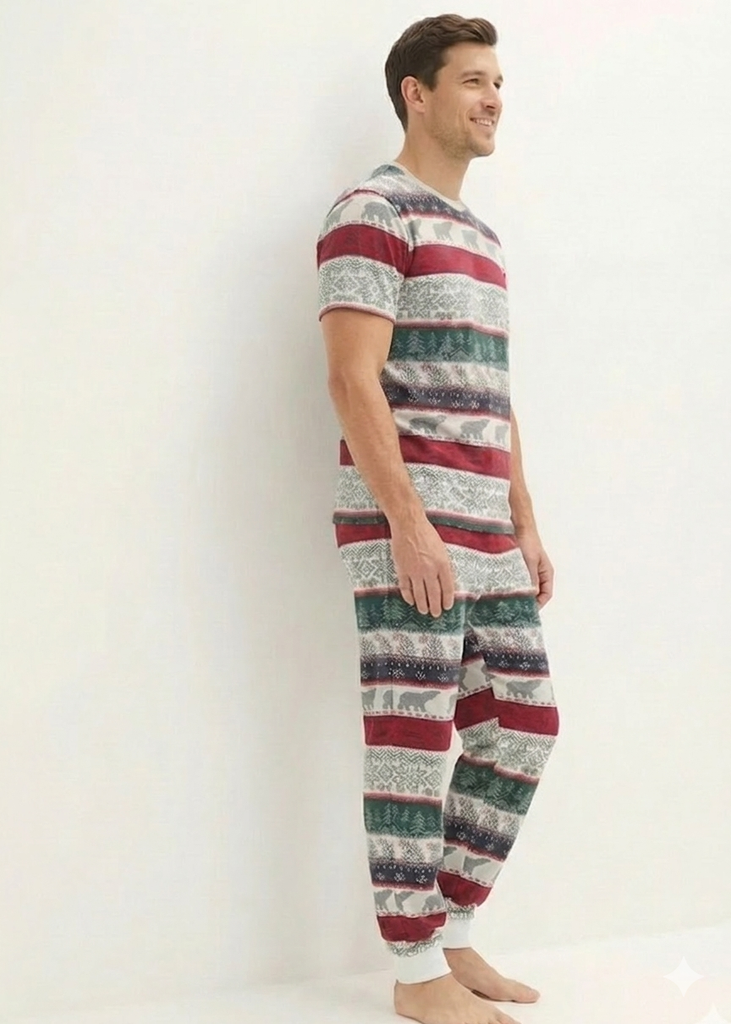 Cozy pajamas with a Norwegian print