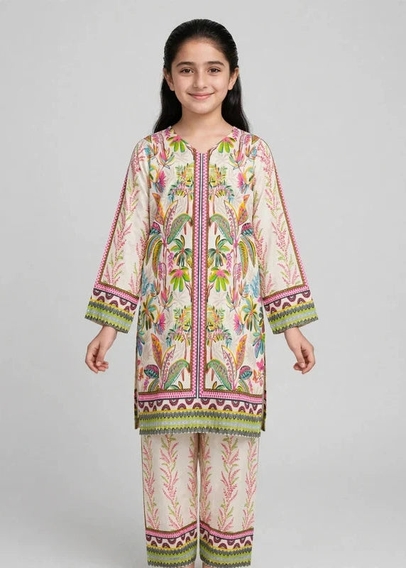 Girls Fluffy Floral Co Ord Set