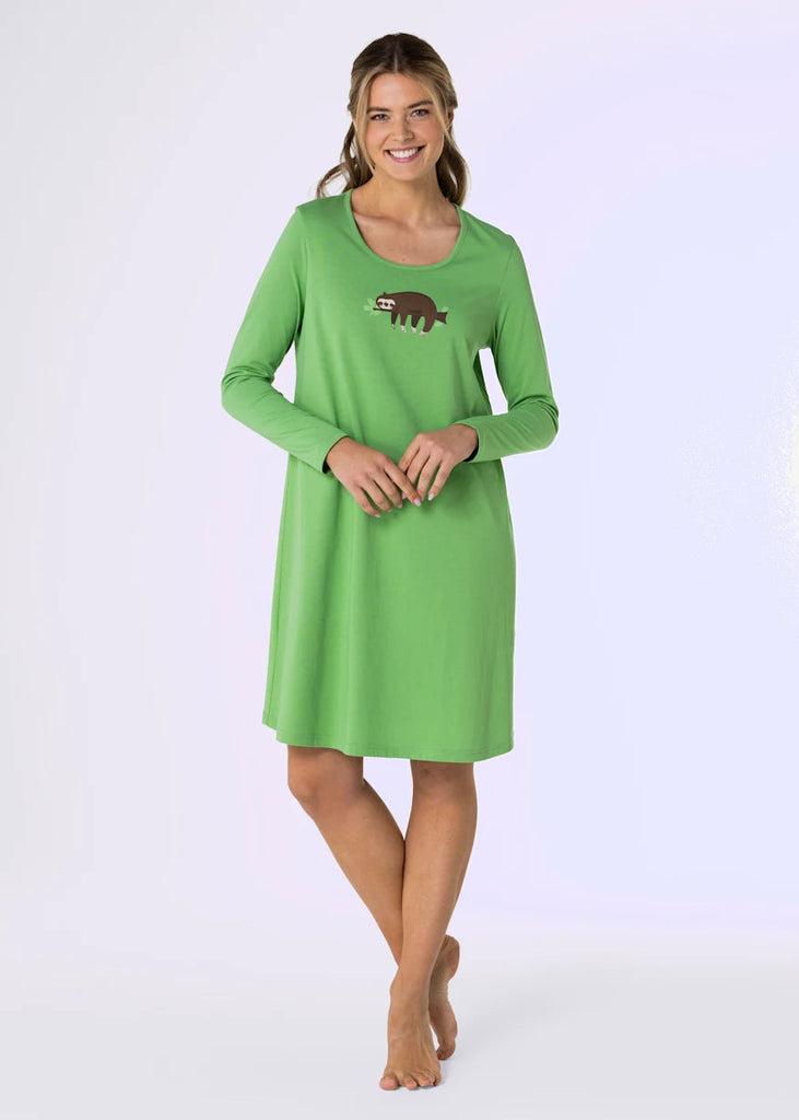 Apple Green Long Night Shirt
