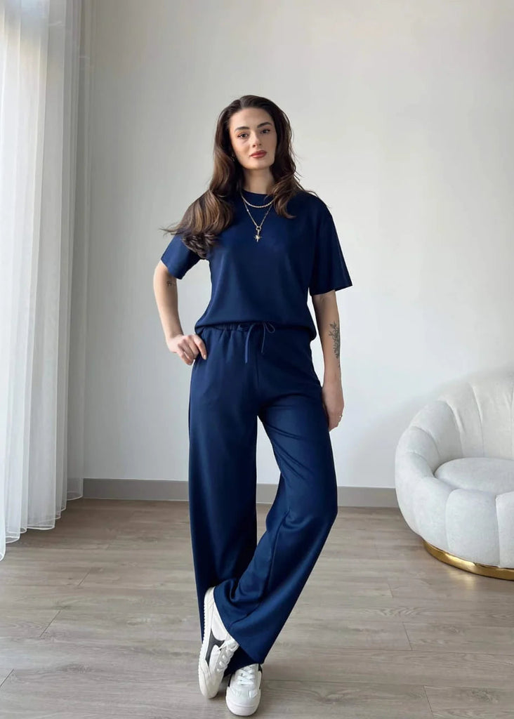 Wide Leg Trouser & Tee Co-ord Set
