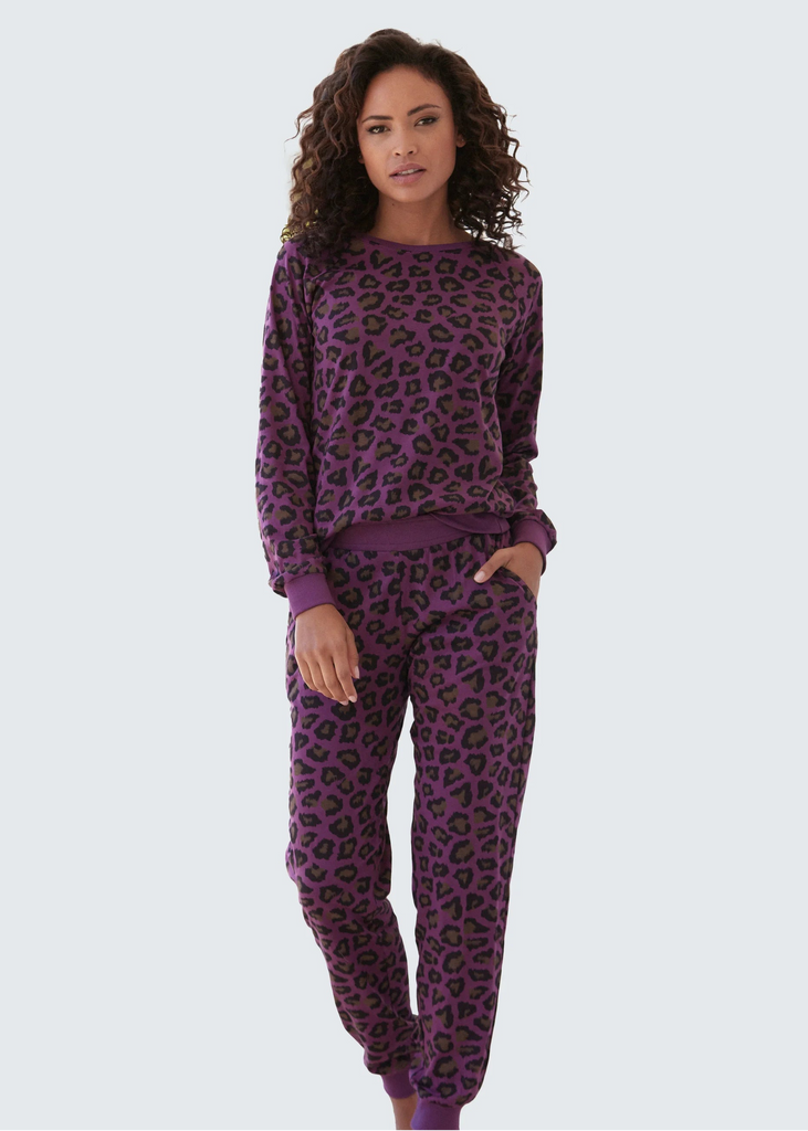 Leopard Print Track Suit