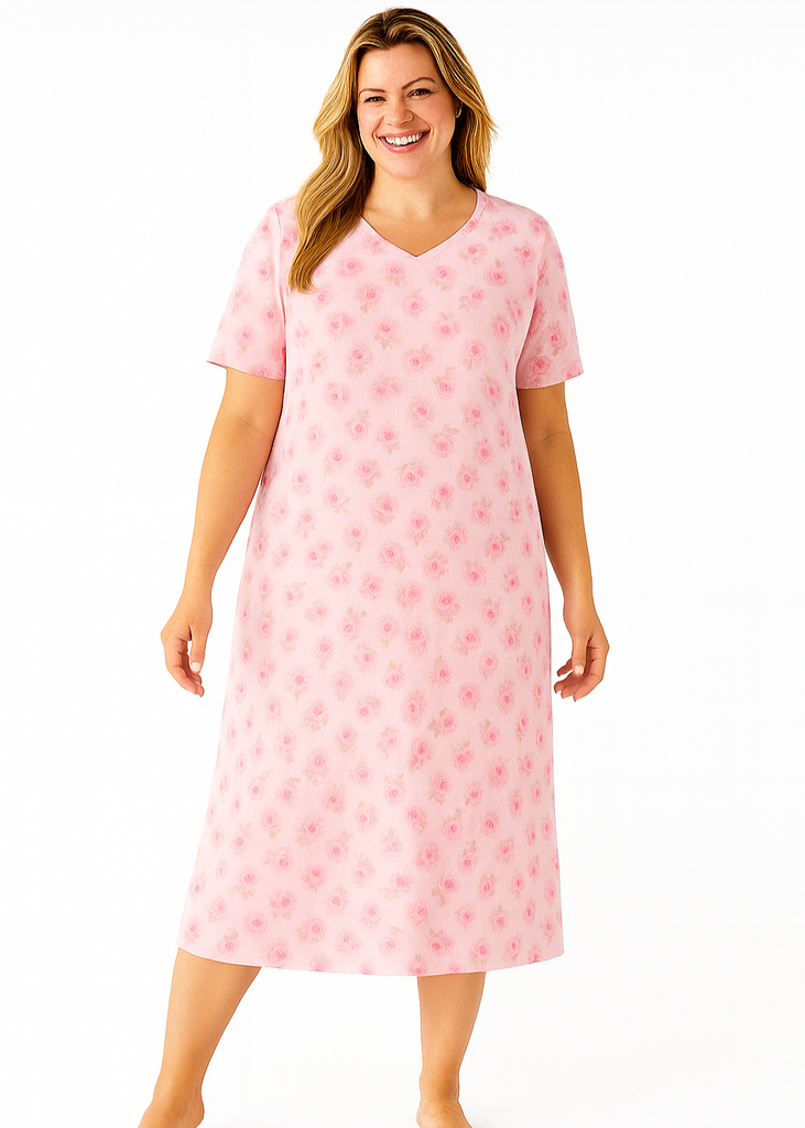 Floral Bliss Flannel Nightgown