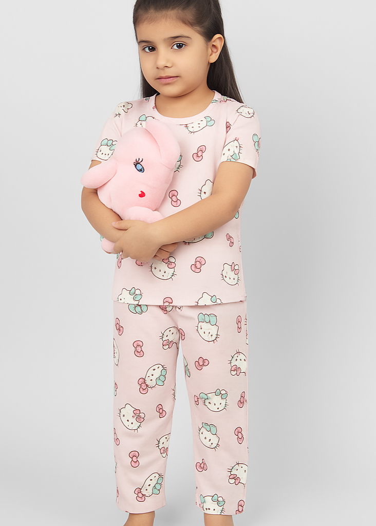 Girls Hello Kitty Pajama Set