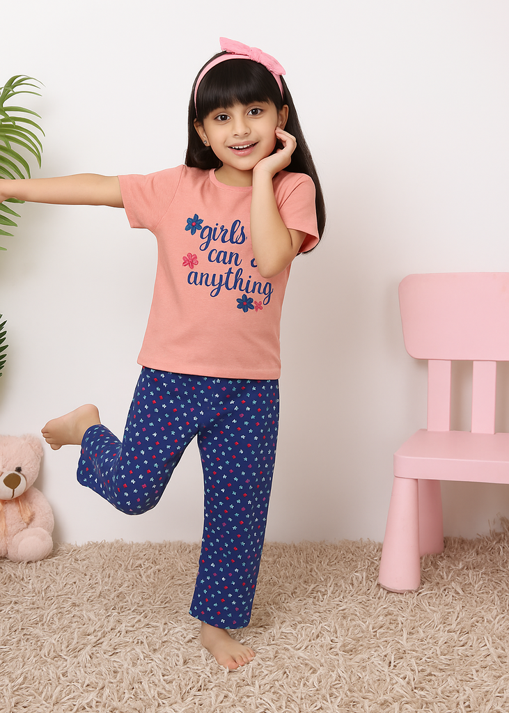 Girls Dotty Pajama Set