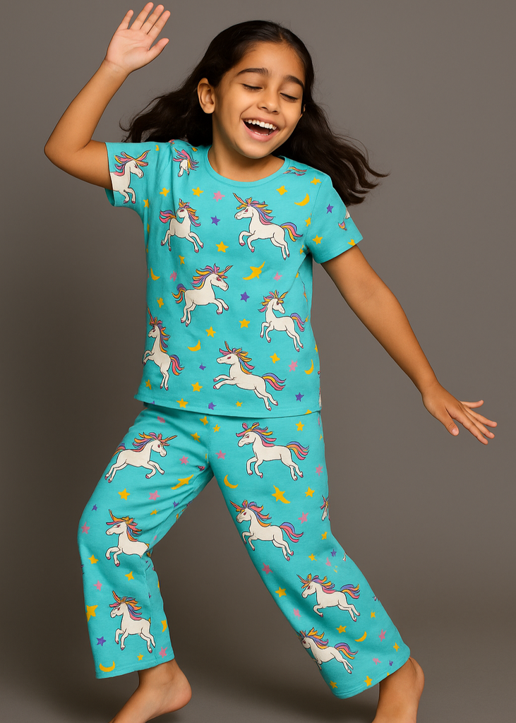 Girls Unicorn Pajama Set