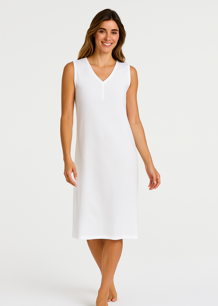 Women’s Classic White Summer Nightgown