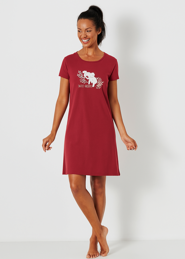 Koala print nightgown