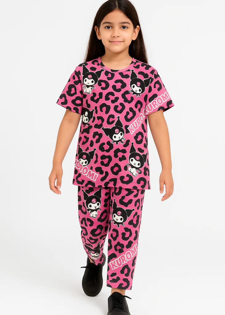Girls' Kuromi Print Night Suit