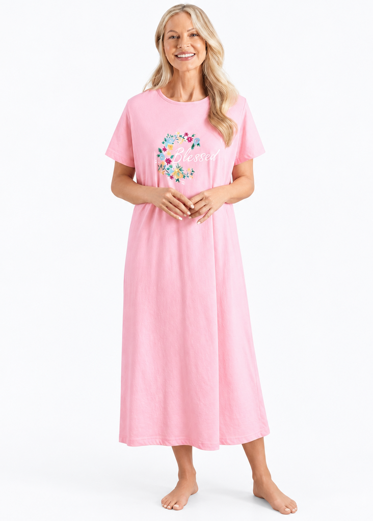Floral Long Nightgown