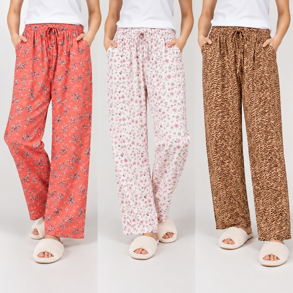 Pack of 3 Trouser with Drawstring & 2 Pockets