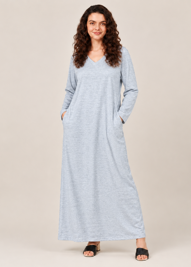 Classic Grey Fluid Long Tee