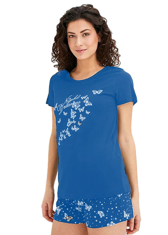 Butterfly Print Short Pyjamas Set