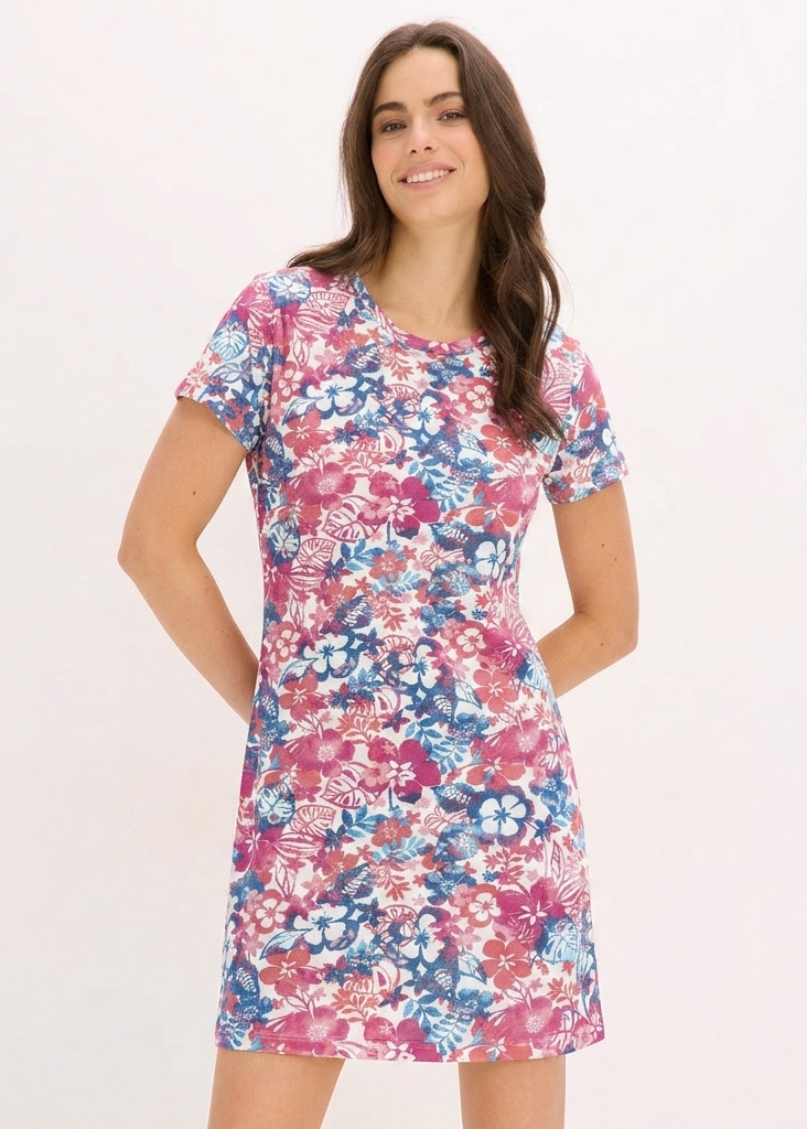 Floral Long Night Shirt
