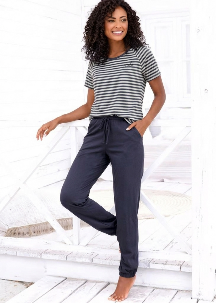 Comfort Striped Loungewear Set