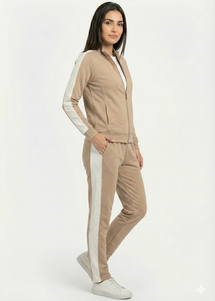 Sporty Two-Piece Zipper Tracksuit