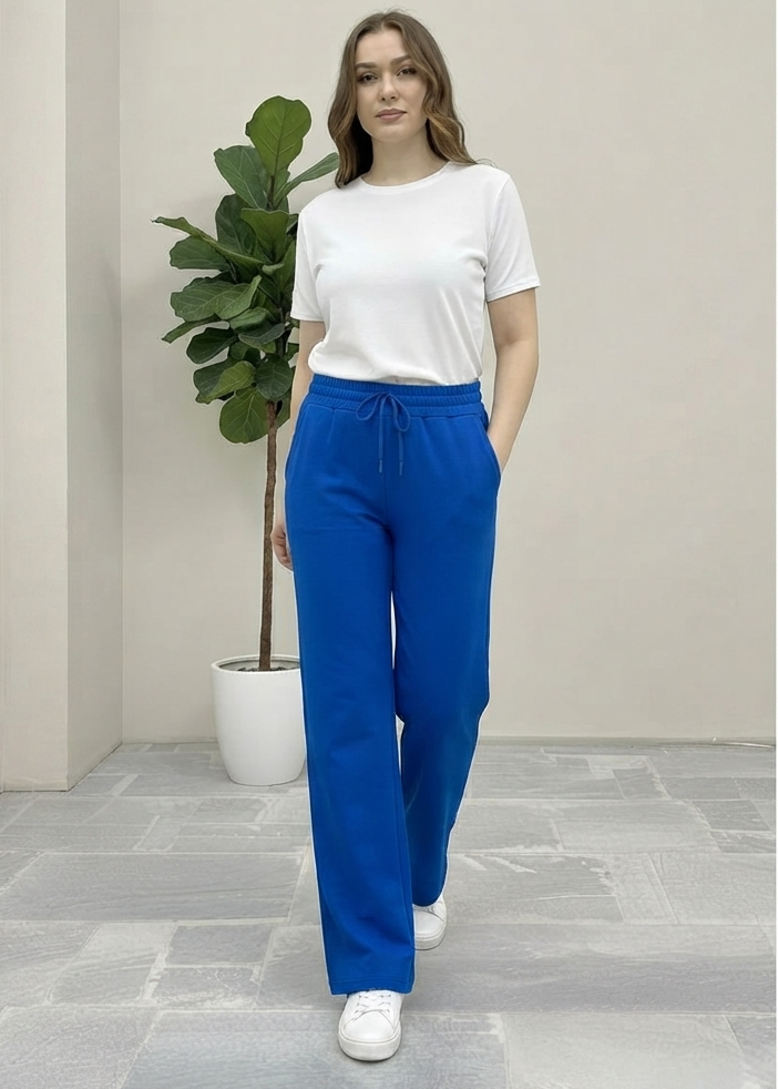 Sport Wide Leg Pant Blue