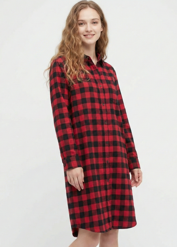 Flannel Buttoned Shirt L39