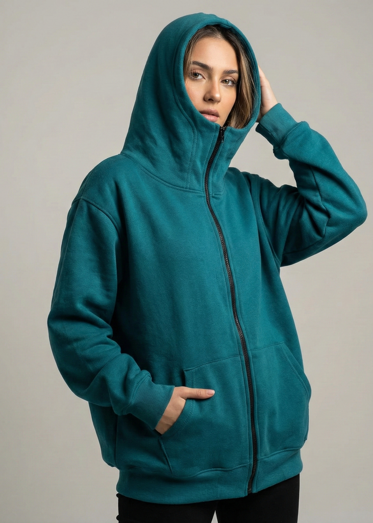 Balaclava Ninja Zipper Hoodie For Women