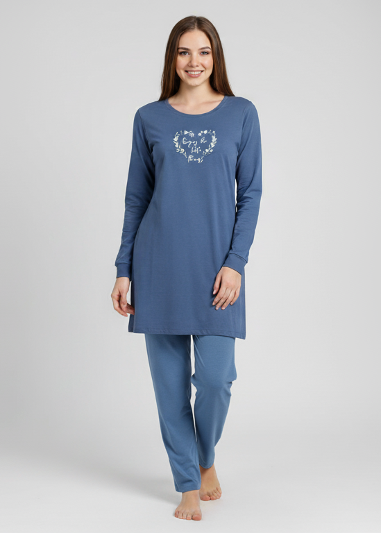 Flatter wide leg Trouser With Long Shirt