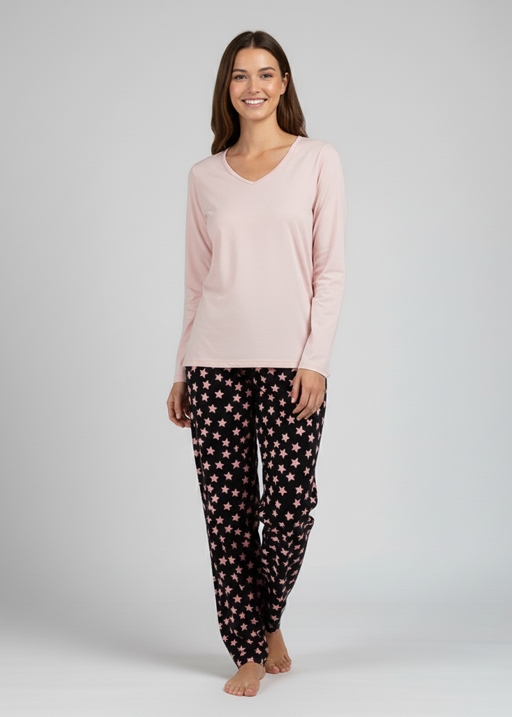 Elegant Pajamas With A Star Print