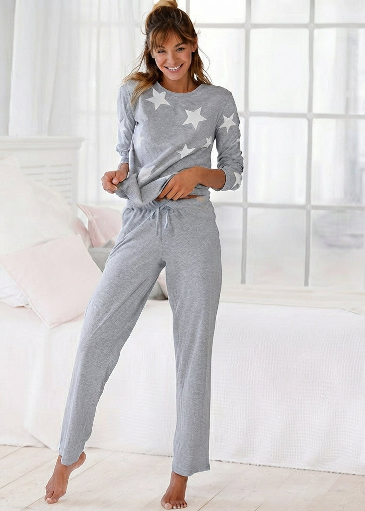 Star Marl Pyjamas Grey
