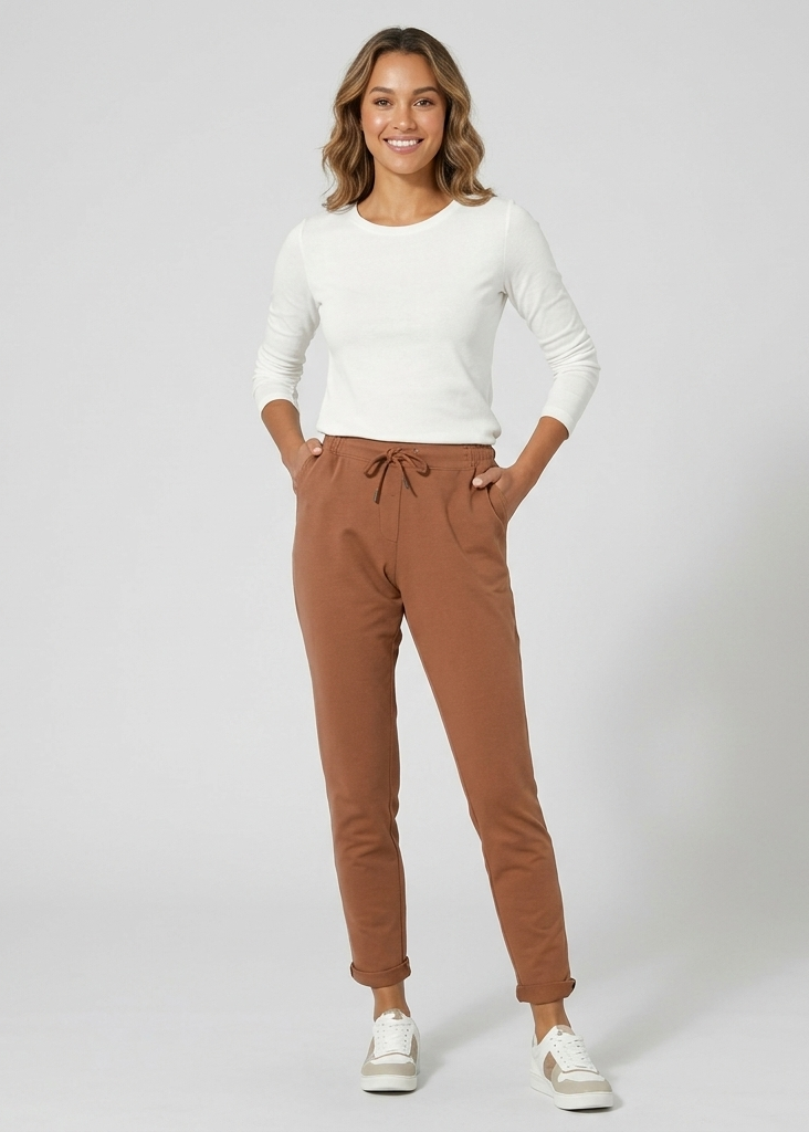 Jogger pants with elasticated waistband
