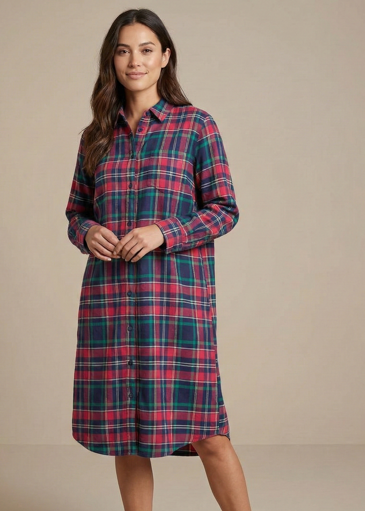 Flannel Buttoned Shirt L39