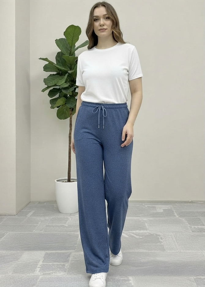 Women's Wide-Leg Trouser Blue
