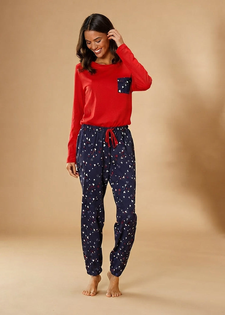 Star Print Pajama Set