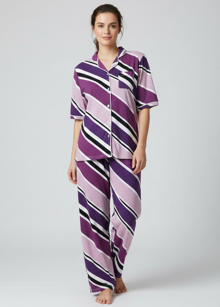 Purple Stripe PJ's
