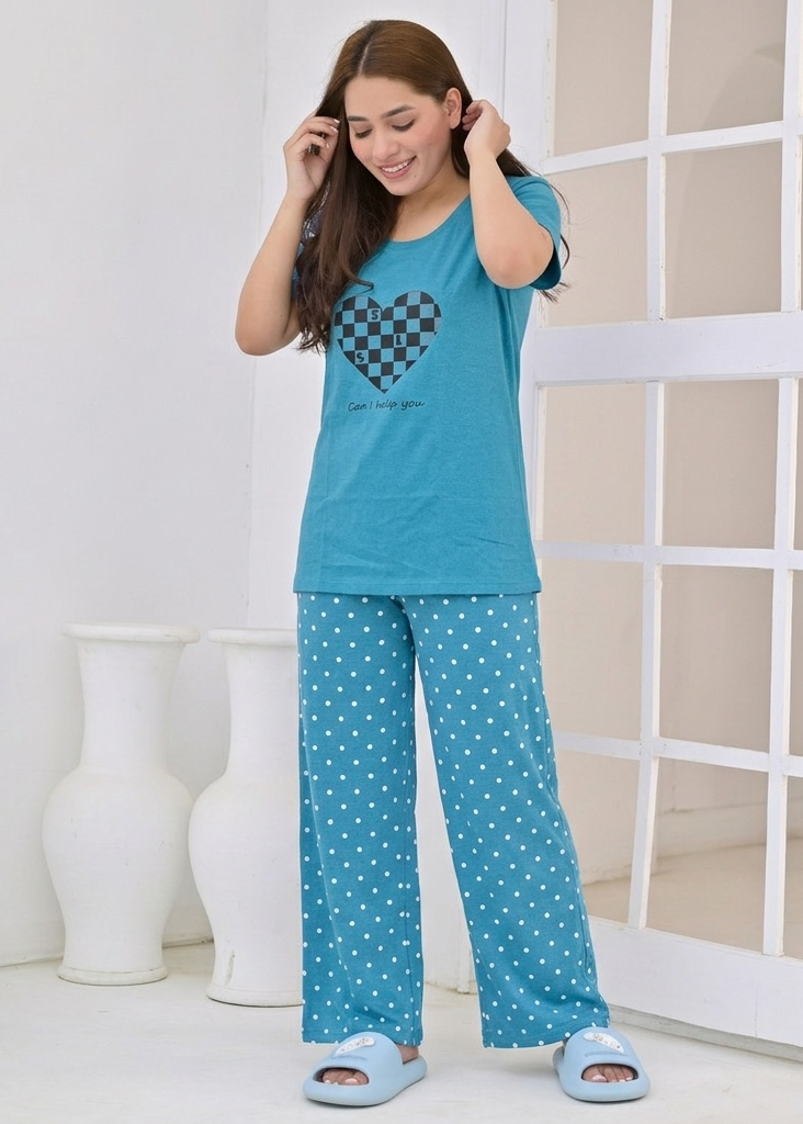 Polka Dot Wide Leg Pjs