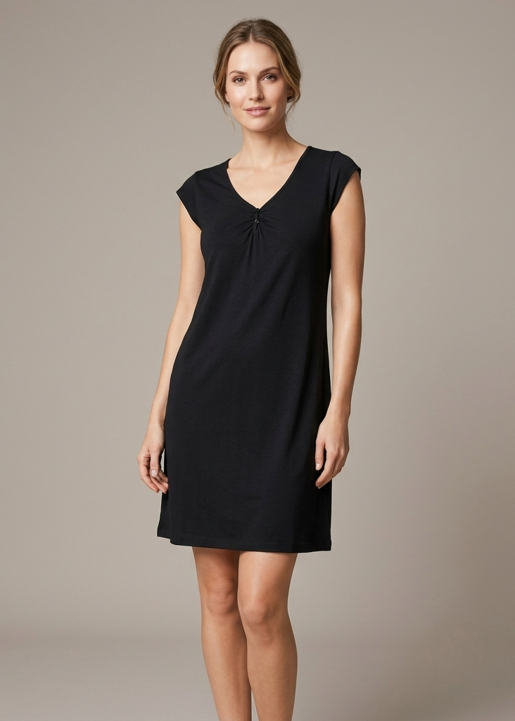 Versatile Sleeveless V-Neck Shift Dress