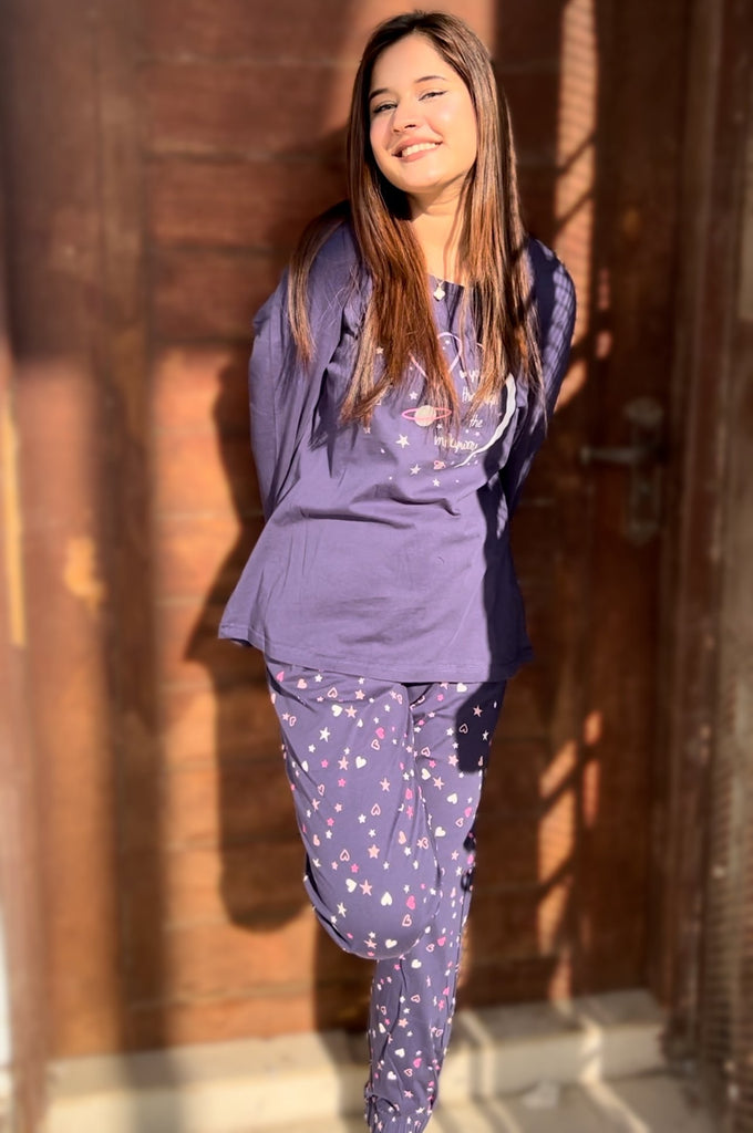 Galaxy Print Pyjama Set
