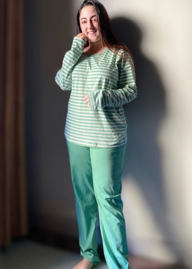Green Striped Pjs
