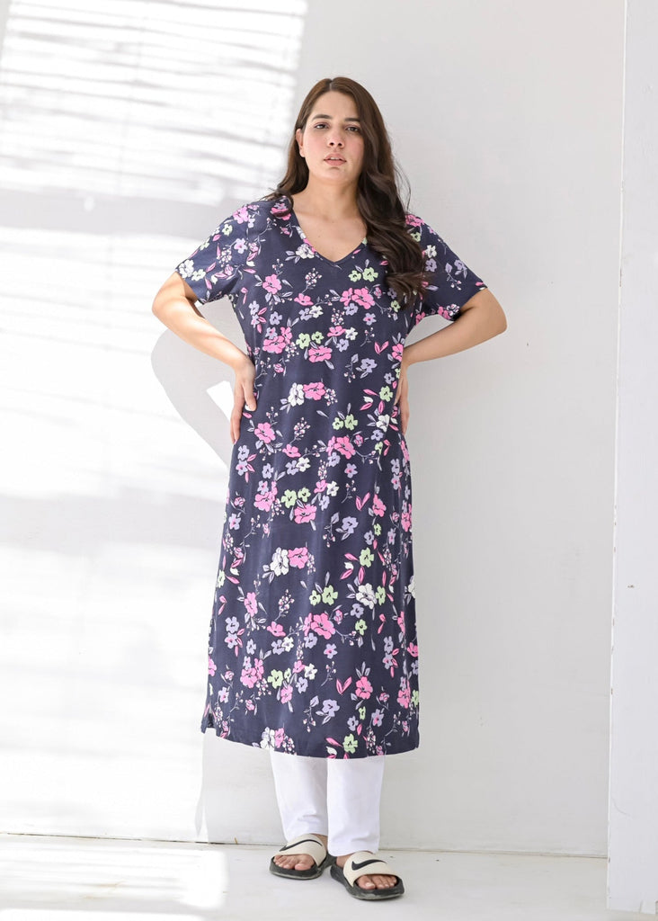 Fashionable Printed Nightgown