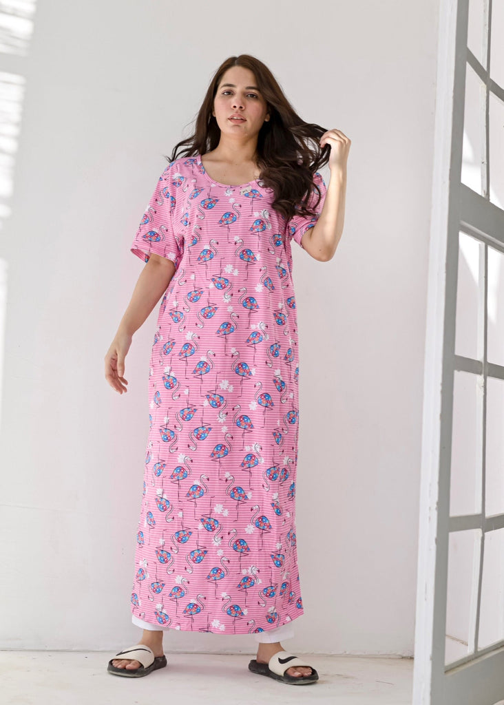 Flamingo Print Nightgown