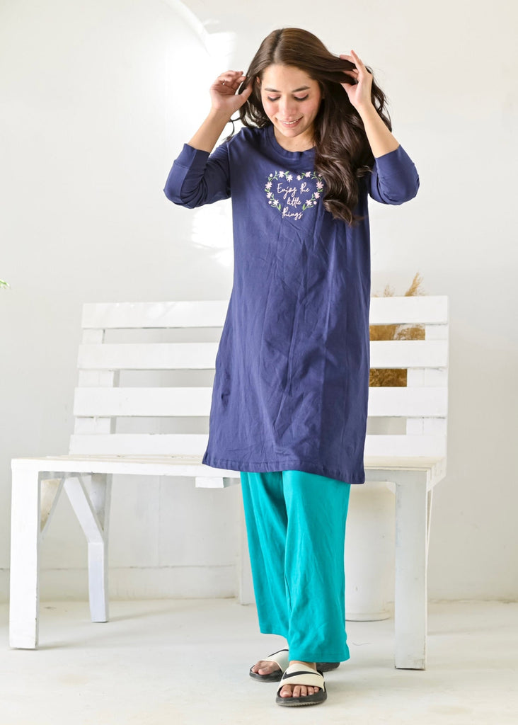 Nightdress with Floral Print