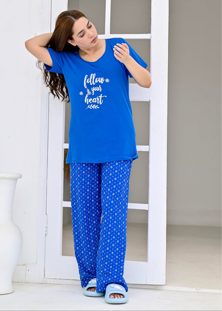 Floral Print Wide Leg Pjs