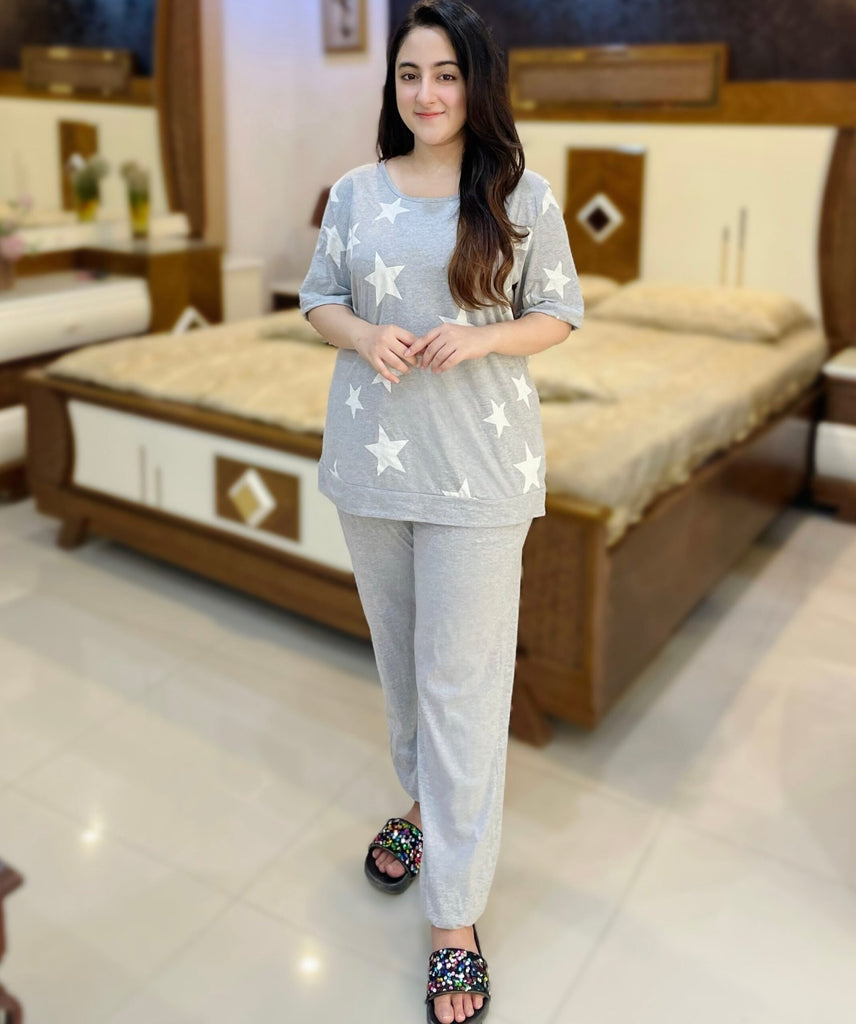 Star Marl Pyjamas Grey