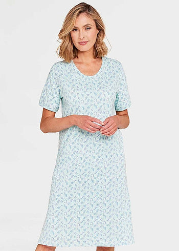 Cozy Floral cotton nightdress