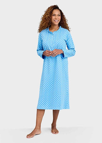 Print Frill Neck Nightdress