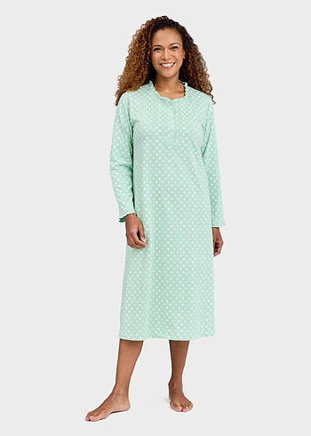 Print Frill Neck Nightdress