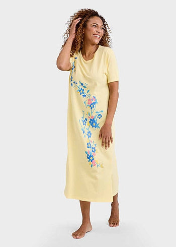 Yellow Floral Long Maxi