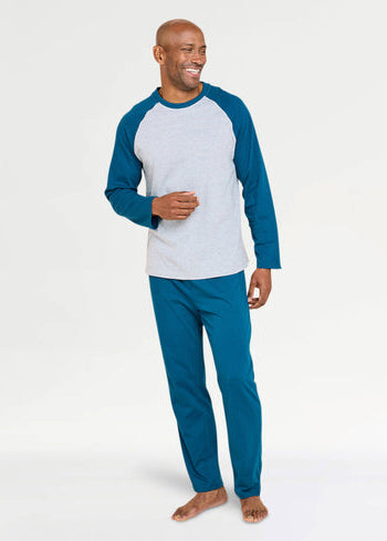 Classic Henley Men's Sleepwear Set