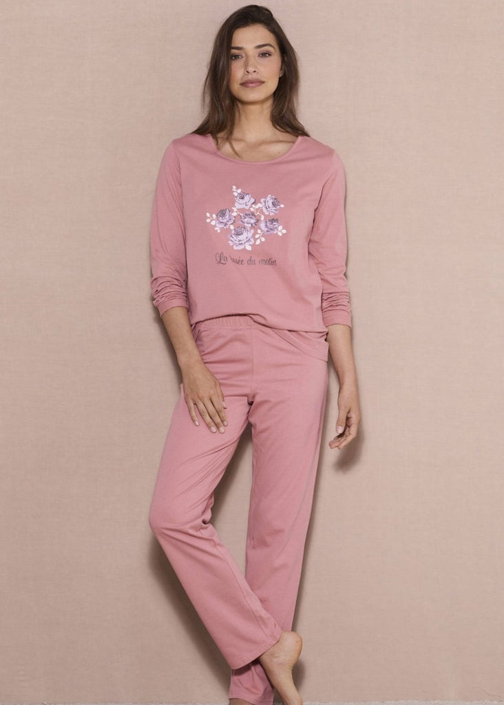 Floral Long sleeve pajamas